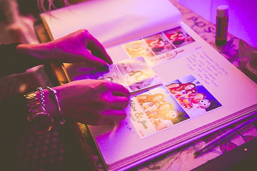 libro personalizado para las fotos y dedicatorias
