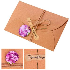 Sobre Kraft Boda para regalo